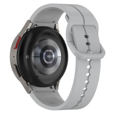 Silicone Watch Band Replacement priekš Samsung Galaxy Watch 4 / 5 / 5 Pro / 6 / Classic / 7 / FE (40 / 42 / 43 / 44 / 45 / 46 / 47 mm) - Pelēks - silikona siksniņas (jostas) priekš pulksteņiem