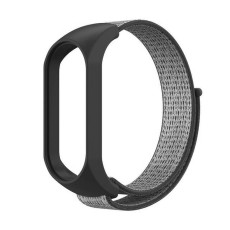 Nylon Strap Replacement priekš Xiaomi Mi Smart Band 5 / 6 / 7 - Pelēks - neilona siksniņa viedpulksteņiem