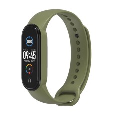 Silicone Strap Replacement priekš Xiaomi Mi Smart Band 5 / 6 / 7 - Zaļš - silikona siksniņa viedpulksteņiem