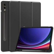 Tech-Protect SC Pen Book Case priekš Samsung Galaxy Tab S9 Plus X810 / X816 / Tab S10 Plus X820 / X826 - Melns - sāniski atverams maciņš ar magnētu un stendu