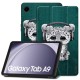 Tech-Protect Smart Case priekš Samsung Galaxy Tab A9 X110 / X115 - Zaļš / Kaķis - sāniski atverams maciņš ar magnētu un stendu