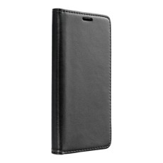 Smart Magnetic Case priekš Samsung Galaxy Xcover 5 G525 - Melns - sāniski atverams mākslīgas ādas maciņš ar stendu