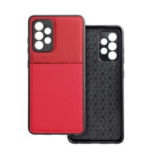Forcell Noble Back Case priekš Samsung Galaxy A25 5G A256 - Sarkans - mākslīgās ādas aizmugures apvalks ar iebūvētu metālisku plāksni / bampers-vāciņš