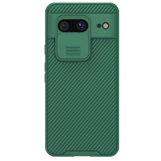 Nillkin CamShield Slide Camera Back Hard Case Cover priekš Google Pixel 8 - Zaļš - plastikas aizmugures apvalks / bampers ar kameras aizsargmehānismu