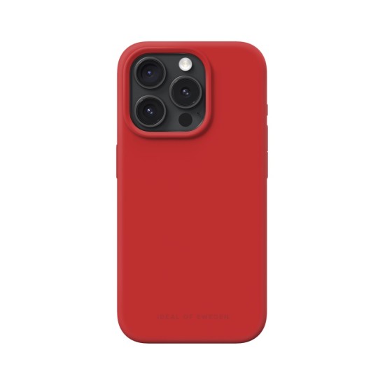 iDeal of Sweden Silicone SI23 Back Case priekš Apple iPhone 15 Pro - Red - silikona aizmugures apvalks / bampers-vāciņš