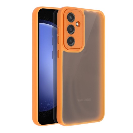 Variete Back Case priekš Samsung Galaxy A15 4G A155 / A15 5G A156 - Oranžs - matēts silikona aizmugures apvalks / bampers-vāciņš