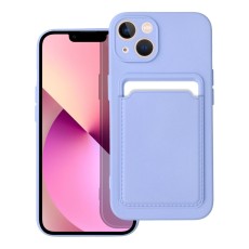 Forcell Card Back Case priekš Xiaomi Redmi 13C / Poco C65 - Violets - silikona aizmugures apvalks ar kabatiņu / bampers-vāciņš