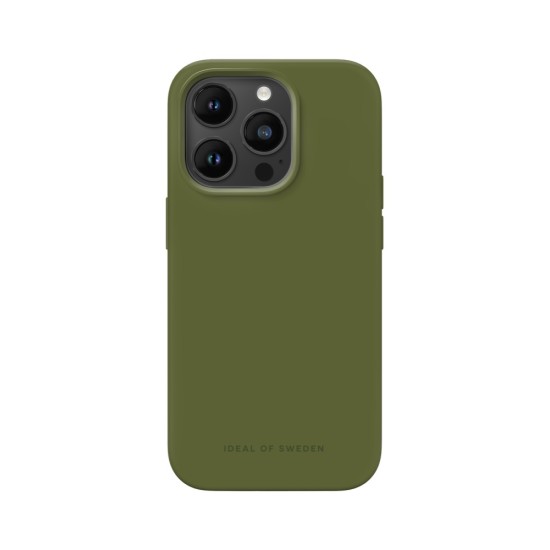 iDeal of Sweden Silicone MagSafe Back Case priekš Apple iPhone 14 Pro - Khaki - silikona aizmugures apvalks / bampers-vāciņš