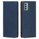 Calf Texture PU Leather Book Case для Nokia G22 - Синий - чехол-книжка со стендом / подставкой