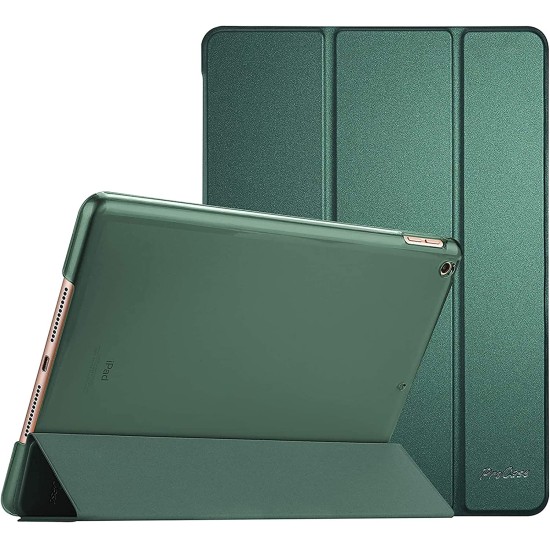 Smart Soft Book Case priekš Apple iPad 10.2 (2019 / 2020 / 2021) - Zaļš - sāniski atverams maciņš ar stendu