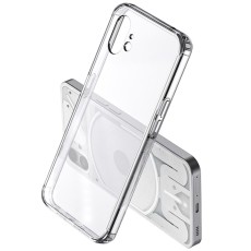 Anti-yellowing TPU + Acrylic Back Case priekš Nothing Phone (1) - Caurspīdīgs - silikona aizmugures apvalks / bampers-vāciņš