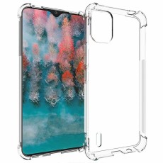 Shockproof Anti-slip TPU Protective Phone Case priekš Nokia C32 - Caurspīdīgs - triecienizturīgs silikona aizmugures apvalks / bampers