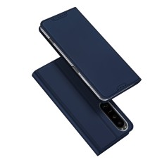 Dux Ducis Skin Pro series priekš Sony Xperia 1 V - Tumši Zils - sāniski atverams maciņš ar magnētu un stendu