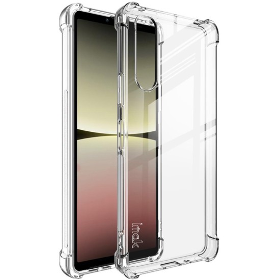 Imak Shockproof Matt TPU Back Case priekš Sony Xperia 10 V - Caurspīdīgs - silikona aizmugures apvalks / bampers-vāciņš