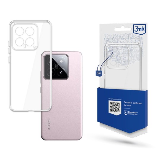 3MK Clear Case для Xiaomi 14 - Прозрачный - силиконовая накладка-бампер / чехол-крышка