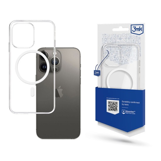 3MK MagSafe Clear Case для Apple iPhone 15 Pro Max - Прозрачный - силиконовая накладка-бампер / чехол-крышка