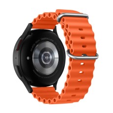 22mm Forcell F-Design (FS01) Silicone Watch Band - Oranžs - silikona siksniņas (jostas) priekš pulksteņiem
