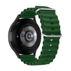 22mm Forcell F-Design (FS01) Silicone Watch Band - Zaļš - silikona siksniņas (jostas) priekš pulksteņiem