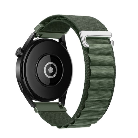 22mm Forcell F-Design (FS05) Nylon Watch Band - Zaļš - neilona siksniņa viedpulksteņiem