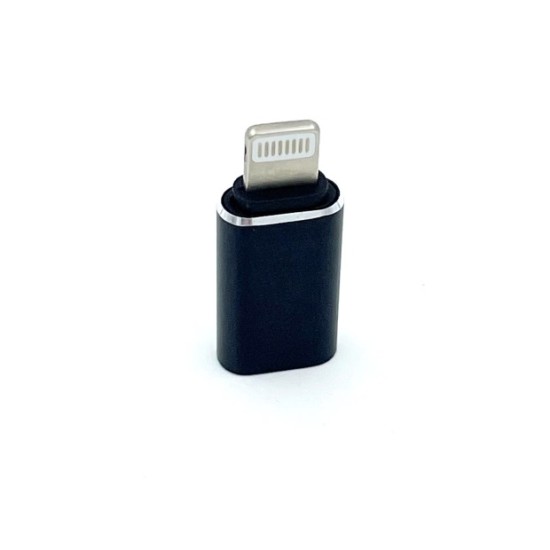 Maxlife USB Type-C to Lightning Converter Adapter - Melns - adapteris
