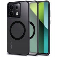 Tech-Protect Magmat Magsafe Back Case priekš Xiaomi Redmi Note 13 5G - Melns - silikona aizmugures apvalks / bampers-vāciņš