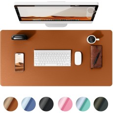 Blueo Mouse and Keyboard Gaming Pad peles un klaviatūras ādas paliktnis, 800 mm x 400 mm - Brūns