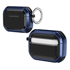 Beline Solid Case priekš Apple Airpods Pro 2 - Zils - triecienizturīgs silikona-plastikāta apvalks bezvadu austiņu lādēšanas ierīcei ar karabīni