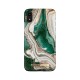 iDeal of Sweden Fashion AW18 Back Case priekš Apple iPhone XR - Golden Jade Marble - plastikāta aizmugures apvalks ar iebūvētu metālisku plāksni / bampers-vāciņš