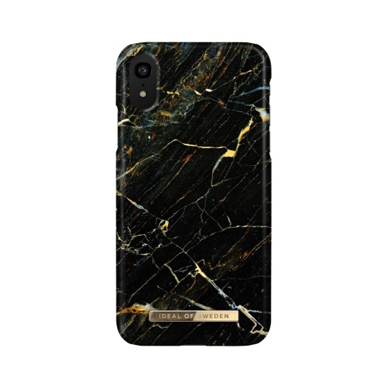 iDeal of Sweden Fashion CA16 Back Case priekš Apple iPhone XR - Port Laurent Marble - plastikāta aizmugures apvalks ar iebūvētu metālisku plāksni / bampers-vāciņš