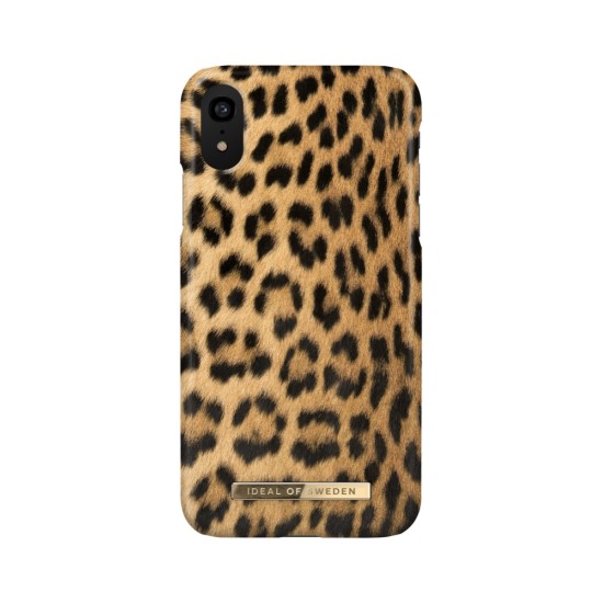 iDeal of Sweden Fashion CS17 Back Case priekš Apple iPhone XR - Wild Leopard - plastikāta aizmugures apvalks ar iebūvētu metālisku plāksni / bampers-vāciņš