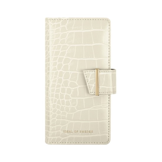 iDeal of Sweden Cora SS22 Wallet Case priekš Apple iPhone 11 - Cream Beige - mākslīgās ādas sāniski atverams maciņš ar bamperu uz magnēta