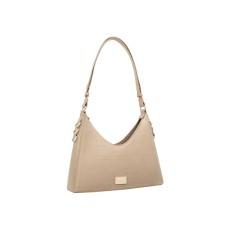 iDeal of Sweden SS22 Jolie Curve-Cut Shoulder Bag - Fudge Croco - sieviešu rokassoma / pleca soma
