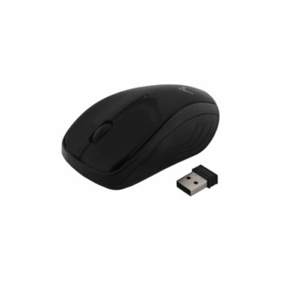 ART (AM-92) Wireless Optical Mouse 2400 DPI (2xAAA Batteries) - Melna - Bezvadu datorpele