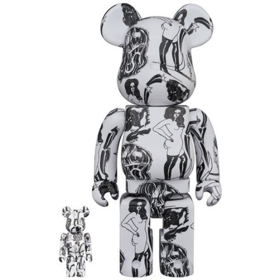 400% & 100% Bearbrick Set - Planet (Saiko Otake) - Divu ABS plastmasas figūriņu komplekts