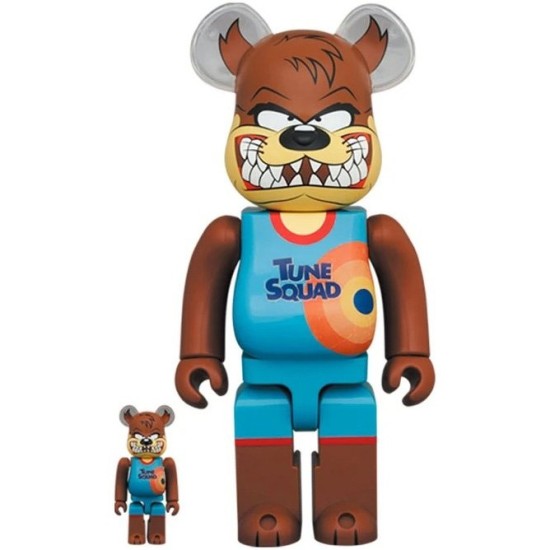 400% & 100% Bearbrick set - Tasmanian Devil (Space Jam 2) - Divu ABS plastmasas figūriņu komplekts