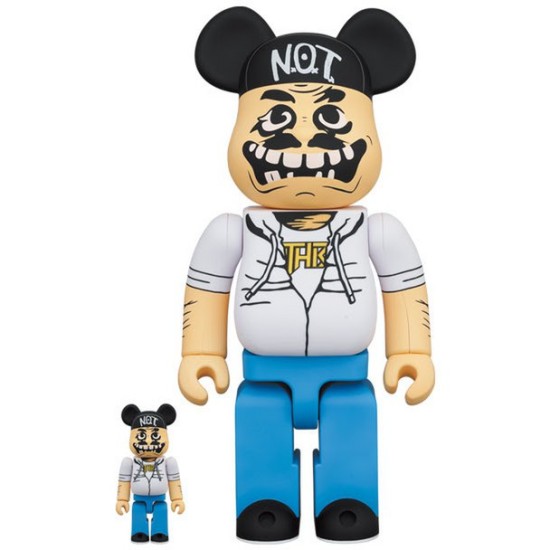 400% & 100% Bearbrick set - Notman (Anthrax) - Divu ABS plastmasas figūriņu komplekts