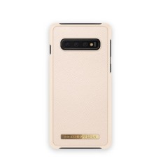 iDeal of Sweden Negin Mirsalehi Back Case priekš Samsung Galaxy S10 G973 - Beige - plastikāta aizmugures apvalks ar iebūvētu metālisku plāksni / bampers-vāciņš