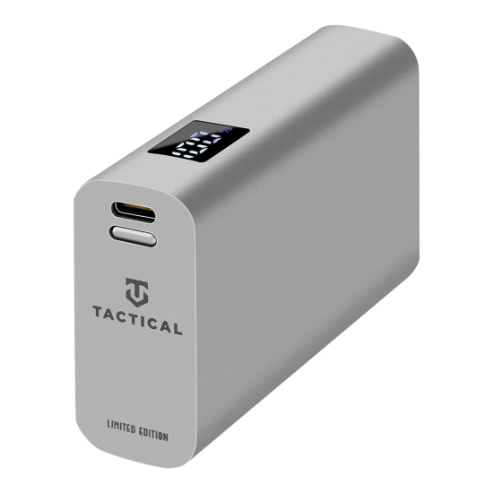 Tactical EDC Brick 9600mAh Fast Charge Power Bank USB / USB Type-C 5V/3A Ligzda - Pelēks - Universāla ārējas uzlādes batereja lādētājs-akumulators