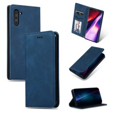 Business Style Book Case priekš Samsung Galaxy A05s A057G - Zils - sāniski atverams mākslīgas ādas maciņš ar stendu