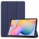 Tri-fold Stand PU Smart Auto Wake/Sleep Leather Case priekš Apple iPad 10.9 (2022) - Tumši Zils - sāniski atverams maciņš ar stendu