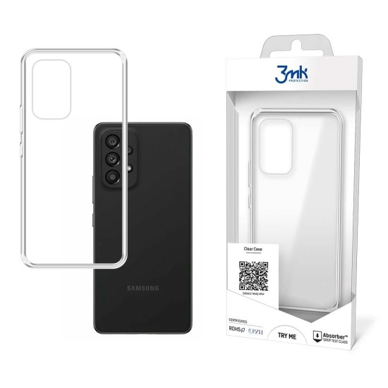 3MK Clear Case priekš Samsung Galaxy A55 5G A556 - Caurspīdīgs - silikona aizmugures apvalks / bampers-vāciņš