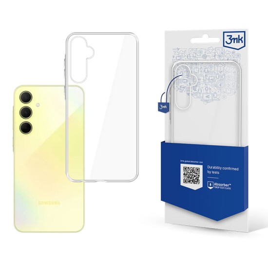 3MK Clear Case priekš Samsung Galaxy A35 5G A356 - Caurspīdīgs - silikona aizmugures apvalks / bampers-vāciņš