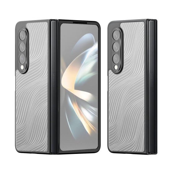 Dux Ducis Aimo Case priekš Samsung Galaxy Fold4 5G - Melns / Caurspīdīgs - plastikas aizmugures apvalks / vāciņš