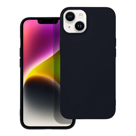 Forcell Soft Back Case priekš Apple iPhone 14 - Melns - matēts silikona aizmugures apvalks / bampers-vāciņš