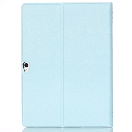 Slim Leather Case Smart Stand Cover for Huawei MediaPad M2 10 (M2-A01W / M2-A01L) 10.1-inch - Baby Blue - sāniski atverams maciņš ar stendu (ādas maks, grāmatiņa, leather book wallet case cover stand)