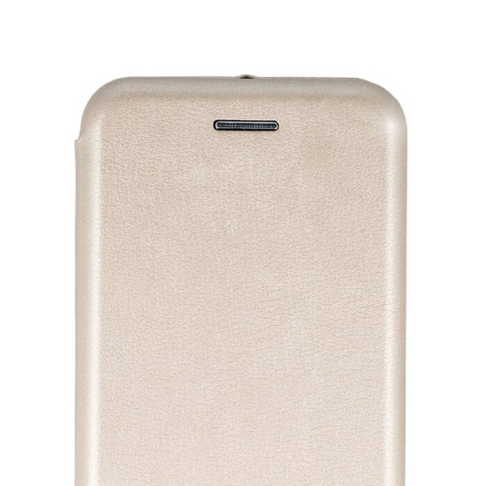 Beeyo Book Diva priekš Huawei Y5 II (Y5 2) / Y6 II (Y6 2) Compact - Zelts - sāniski atverams maciņš ar stendu (ādas maks, grāmatiņa, leather book wallet case cover stand)