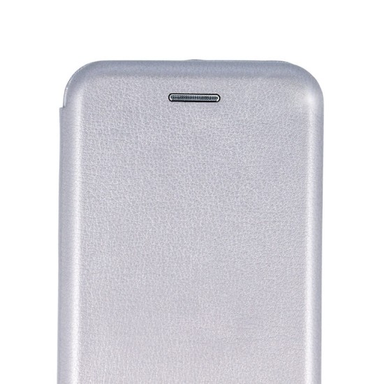 Beeyo Book Diva priekš LG K10 K420 / K430 - Pelēks - sāniski atverams maciņš ar stendu (ādas maks, grāmatiņa, leather book wallet case cover stand)