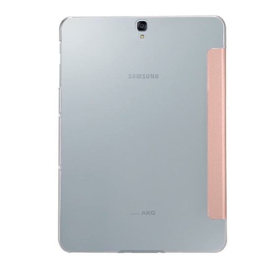 Dux Ducis Skin Pro series priekš Samsung Galaxy Tab S3 9.7-inch T820 / T825 - Rozā Zelts - sāniski atverams maciņš ar magnētu un stendu (ādas maks, grāmatiņa, leather book wallet case cover stand)