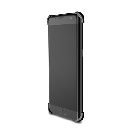 Oatsbasf O-Ring Series Aviation Aluminum Alloy Case priekš Samsung Galaxy S7 Edge G935 - Melns - alumīnija apvalks (bampers, vāciņš, slim cover shell, bumper)