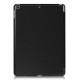Tri-fold Stand PU Smart Auto Wake/Sleep Leather Case priekš Apple iPad 9.7 2017 / 2018 - Melns - sāniski atverams maciņš ar stendu